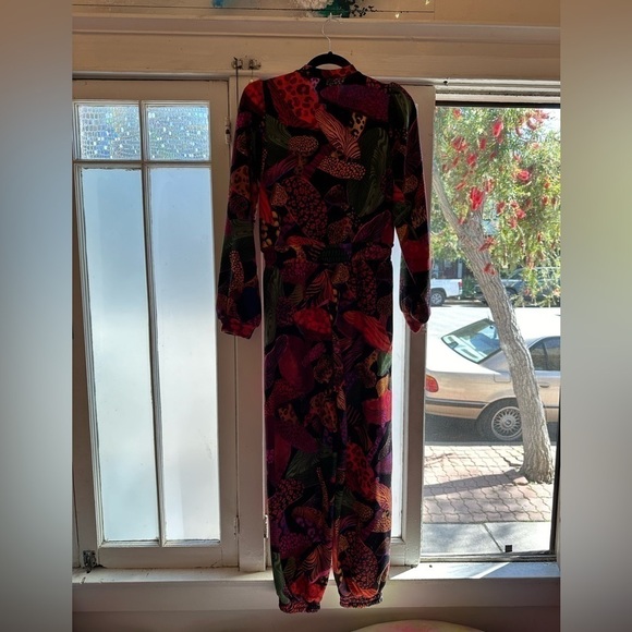 Farm Rio Leopard Mushroom Jumpsuit - Picture 9 of 13